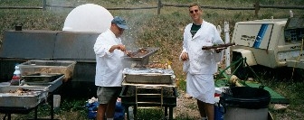 Scurv E. Dawg and Cave Dog Cooking