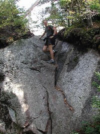 Cave Dog on Slant Rock