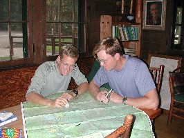 Cave Dog and Sea Dog Going over the Map