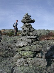 Sea Dog with Cairn on Boundary