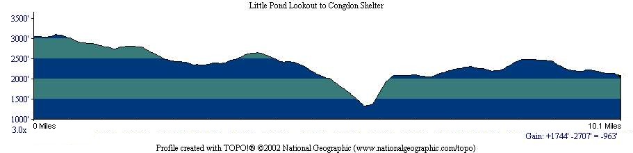 Little Pond Lookout to Congdon Shelter
